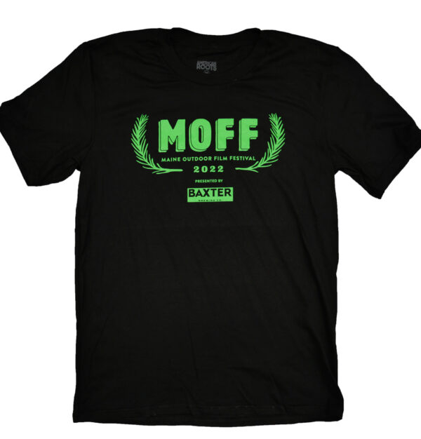moff black t shirt lime logo